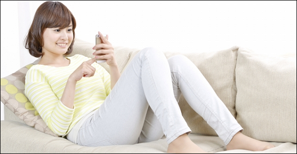 スマホを使う姿勢