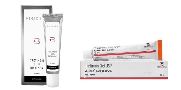 ビハクエントレチノインとエーレットジェルどっち?